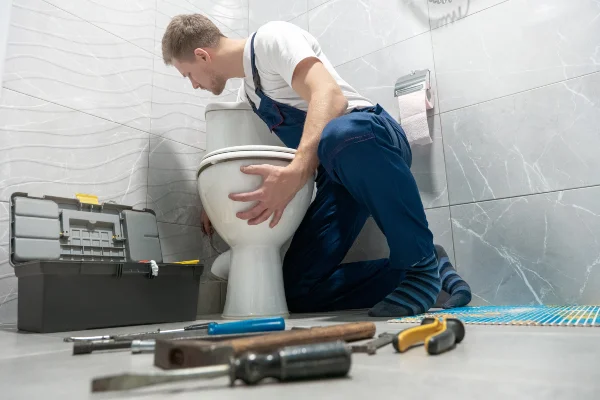 a male plumber uncloging a sink from TMK Plumber Austin in Austin, TX - Residential Plumbing Services a male plumber uncloging a sink from TMK Plumber Austin in Austin, TX - Residential Plumbing Services