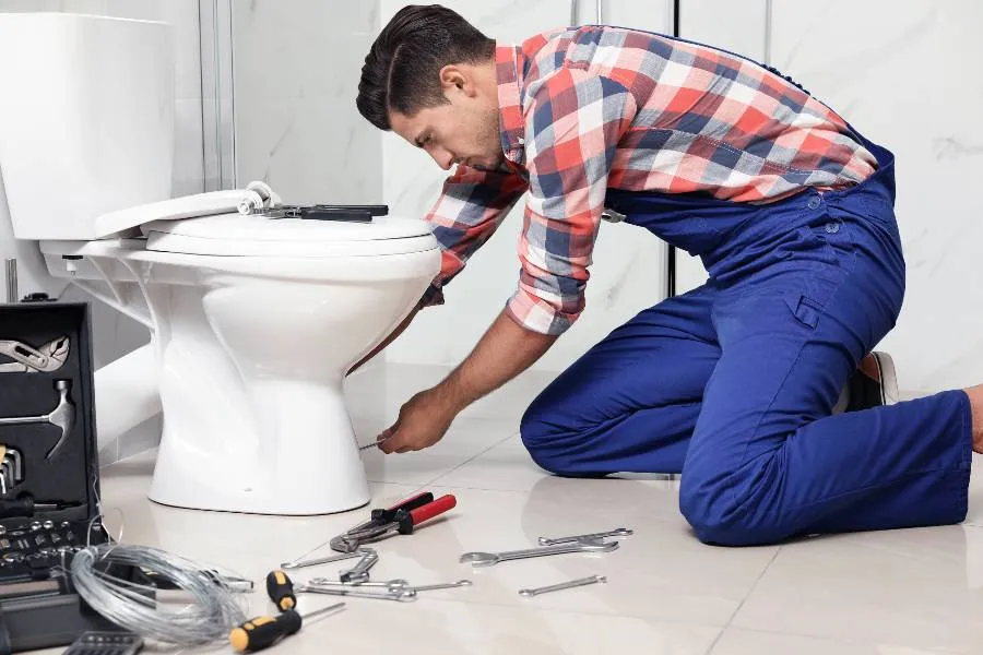 male plumber fixing a sink pipe from TMK Plumber Austin in Round Rock, TX - Round Rock TX male plumber fixing a sink pipe from TMK Plumber Austin in Round Rock, TX - Round Rock TX